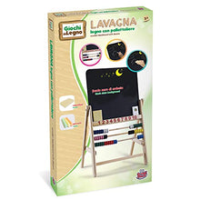 Carica l'immagine nel visualizzatore di Gallery, Grandi Giochi- Giochi Lavagna in Legno con Cavalletto, Multicolore - Ilgrandebazar