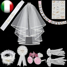 Carica l'immagine nel visualizzatore di Gallery, Meteor 8 Pezzi Gadget Addio Nubilato per Sposa Satin Sash,Striscione con...