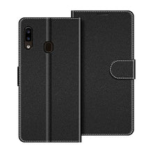 Carica l'immagine nel visualizzatore di Gallery, COODIO Custodia per Samsung Galaxy A20e, in Pelle Nero - Ilgrandebazar