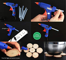 Carica l'immagine nel visualizzatore di Gallery, Pistola Colla a Caldo con 60 Pezzi Stick di Alta Temperatura Mini...