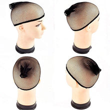 Carica l'immagine nel visualizzatore di Gallery, PrettyDate, cuffie elastiche per parrucca, in nylon, beige naturale e a rete... - Ilgrandebazar