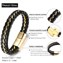 Carica l'immagine nel visualizzatore di Gallery, Halukakah Bambini ● Onore Junior ● Bracciale Ragazzo Maschio in Vera Pelle... - Ilgrandebazar