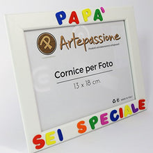 Carica l'immagine nel visualizzatore di Gallery, Cornici per foto in legno con la scritta Papà Sei Speciale, da appoggiare o... - Ilgrandebazar