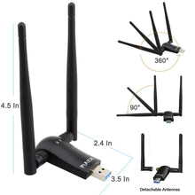 Carica l'immagine nel visualizzatore di Gallery, Adattatore Antenna WiFi 1200Mbps USB 3.0 Chiavetta con 5dBi WIFI01 - Ilgrandebazar
