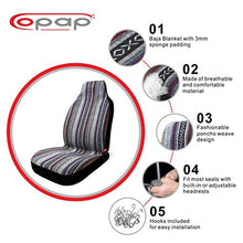 Carica l'immagine nel visualizzatore di Gallery, COPAP 4PC Anteriore Coppia coprisedili Baja Secchio coprisedile Color 1 - Ilgrandebazar