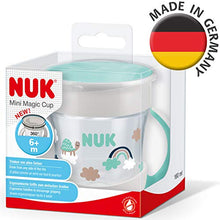 Carica l'immagine nel visualizzatore di Gallery, Nuk Mini Magic Cup Tazza Biberon Bordo Tartaruga (Turchese)