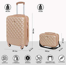 Carica l'immagine nel visualizzatore di Gallery, CABIN GO Max 5590 Set di Valigie Trolley da Viaggio Rigide MX5590, Cipria/Oro