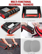 Carica l'immagine nel visualizzatore di Gallery, TOMSHOO 3 in 1 Ab Roller Maniglie per Flessioni Rullo Addominale...