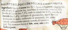 Carica l'immagine nel visualizzatore di Gallery, Fior di Loto Biscotti con Fiocchi Avena e Frutta - 350 gr