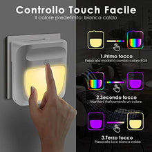 Carica l'immagine nel visualizzatore di Gallery, Luce Notturna LED Bambini,Luci da Presa con Sensore 2 Pezzi - Ilgrandebazar