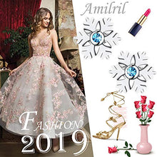 Carica l'immagine nel visualizzatore di Gallery, Amilril Orecchini Fiocco Di Neve Donna, Argento Sterling 925 con 5A Zirconi... - Ilgrandebazar