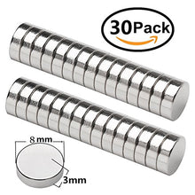 Carica l'immagine nel visualizzatore di Gallery, Magneti Piccoli,FEYG MiNi Neodimio 8X3mm In e Terre 30pc - Ilgrandebazar