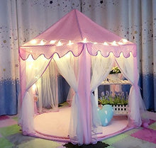 Carica l'immagine nel visualizzatore di Gallery, UniqueVC Castello della Principessa Play Tent con Il LED - 135 cm(Diametro)... - Ilgrandebazar
