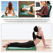 Carica l'immagine nel visualizzatore di Gallery, amzdeal Set Tappetino Agopressione, Include per Agopressione+ Verde grigio