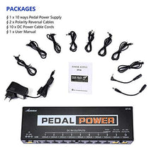 Carica l'immagine nel visualizzatore di Gallery, Asmuse Mini Alimentatore Pedali Chitarra Noiseless Portatile 9V 12V Nero-10 - Ilgrandebazar