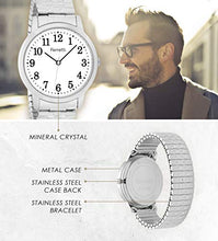 Carica l'immagine nel visualizzatore di Gallery, Ferretti Unisex | Orologio da polso classico con grandi Argento E Bianco - Ilgrandebazar