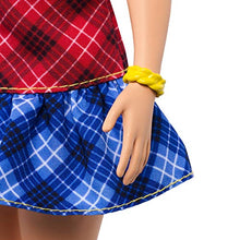 Carica l'immagine nel visualizzatore di Gallery, Barbie- Fashionistas Bambola con Capelli Castani Mossi e Vestitino Plaid,... - Ilgrandebazar