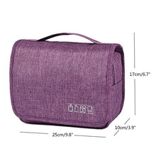 Carica l'immagine nel visualizzatore di Gallery, Beauty Case da Viaggio,Appeso Trousse Toilette,Multi-compartimenti Purple