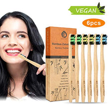 Carica l'immagine nel visualizzatore di Gallery, Spazzolino Bamboo, Bamboo Toothbrushes Confezione da 6, - Ilgrandebazar