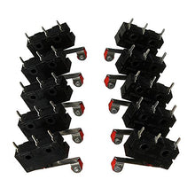 Carica l'immagine nel visualizzatore di Gallery, 10Pcs Micro Limit Switch Roller Lever 5A 125V Open Close