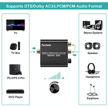 Carica l'immagine nel visualizzatore di Gallery, Techole  AMANKA  Adattatore Ottico Jack, 192Khz Controllo Volume Convertitore Audio...