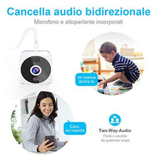 Carica l'immagine nel visualizzatore di Gallery, Telecamera Wi-fi Interno Senza fili, NIYPS Full HD 1080P Videocamera bianco - Ilgrandebazar