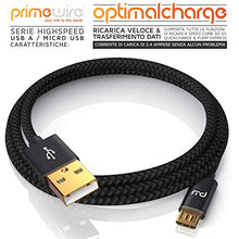 Carica l'immagine nel visualizzatore di Gallery, UpLink 5m Cavo Micro USB a Nylon Intrecciato e connettore in F: 5,0m - Ilgrandebazar
