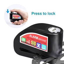 Carica l'immagine nel visualizzatore di Gallery, Echoice Antifurto Moto Bloccadisco in Acciaio Inossidabile Nero 1 - Ilgrandebazar