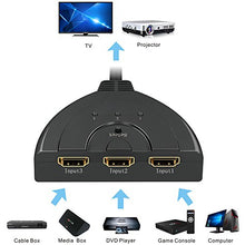 Carica l'immagine nel visualizzatore di Gallery, HDMI Switch | GANA Placcato Oro Splitter Cavo | Switcher | 3 in 1...