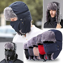 Carica l'immagine nel visualizzatore di Gallery, ROSENICE Ushanka cappello cappelli di sci Earflap aviatore Nero - Ilgrandebazar