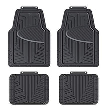 Carica l'immagine nel visualizzatore di Gallery, AmazonBasics - Set da 4 tappetini in gomma per auto, SUV, camion, Nero