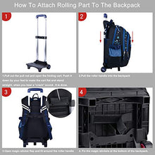 Carica l'immagine nel visualizzatore di Gallery, Zaino Trolley,COOFIT Zaini Scuola Trolley Elementare Borsa Con Ruote...