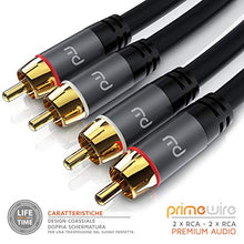 Carica l'immagine nel visualizzatore di Gallery, Primewire - 0,5m Cavo RCA Stereo - 2X Maschio a - - Ilgrandebazar