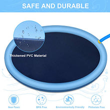 Carica l'immagine nel visualizzatore di Gallery, RIOGOO Splash Sprinkler Pad for Dogs Kids, 59" Water Play Mat Wadding Pool...