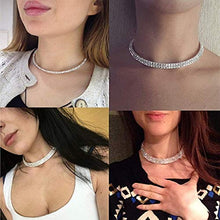 Carica l'immagine nel visualizzatore di Gallery, EVRYLON Collana Donna Punti Luce Girocollo Strass Rigida Collier Modello... - Ilgrandebazar