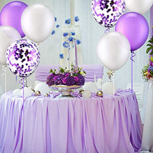 Carica l'immagine nel visualizzatore di Gallery, 50 Pezzi 12 Pollici Palloncini in Lattice di Bianco, Viola - Ilgrandebazar