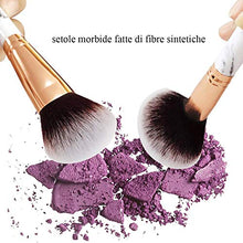 Carica l'immagine nel visualizzatore di Gallery, Pennelli Make Up Start Makers12Pcs Set di Per Trucco in Marmo 12PCS