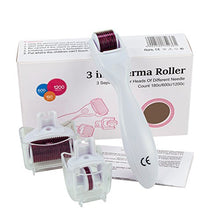 Carica l'immagine nel visualizzatore di Gallery, Derma Roller Kit 3 in 1 - 0.5mm, 1.0mm, 1.5mm, il Miglior White Purple - Ilgrandebazar