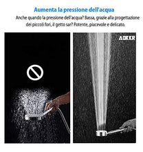 Carica l'immagine nel visualizzatore di Gallery, AOKKR Soffione Doccia Alta Pressione, Risparmio Idrico Solo