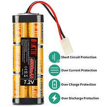 Carica l'immagine nel visualizzatore di Gallery, BAKTH Batteria da 7.2 V 4500 mAh NiMH RC Racing Pack con Tamiya Plug per...