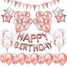 Carica l'immagine nel visualizzatore di Gallery, Palloncini Oro Rosa, KIPIDA Champagne in Lattice per Bambine...