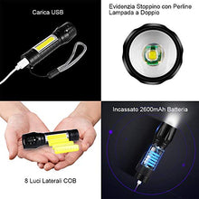 Carica l'immagine nel visualizzatore di Gallery, GOLDGE Mini Torcia Elettrica, Portatile LED con Luce Laterale della...