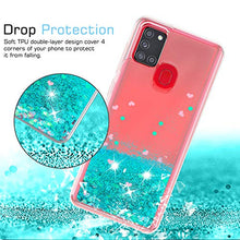 Carica l'immagine nel visualizzatore di Gallery, LeYi per Cover Samsung Galaxy A21S Custodia Glitter con HD Turquoise