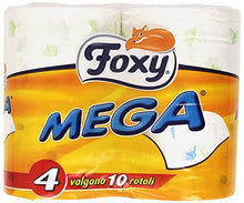 Carica l'immagine nel visualizzatore di Gallery, Foxy, Carta Igienica mega - Pacco da 4 Rotoli - Ilgrandebazar