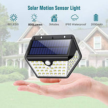 Carica l'immagine nel visualizzatore di Gallery, Luce Solare Led Esterno,【2019 Ultimi Modelli 60LED-800 lumen】iPosible...