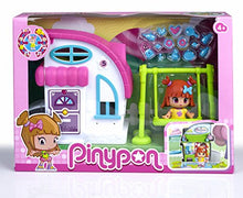 Carica l'immagine nel visualizzatore di Gallery, Pinypon Mini Casetta con Altalena, Bianca/Rosa