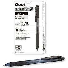 Carica l'immagine nel visualizzatore di Gallery, Pentel BL107 Energel X scatto 0,7 mm Nero 12 pezzi confezione da 12, - Ilgrandebazar