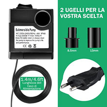 Carica l'immagine nel visualizzatore di Gallery, OMORC Pompa Acqua Acquario, d'Acqua Nessun Rumore, Piccola nero - Ilgrandebazar