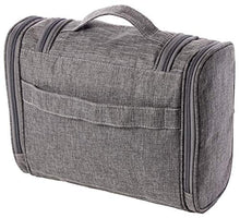 Carica l'immagine nel visualizzatore di Gallery, Borsa da bagno appendere con specchio e tasche interne - Melange Grigio - Ilgrandebazar