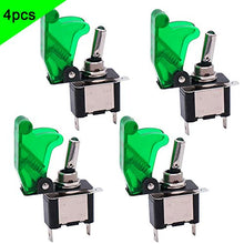 Carica l'immagine nel visualizzatore di Gallery, QitinDasen 4Pcs Professionale Auto Interruttore a Levetta, con Verde LED...